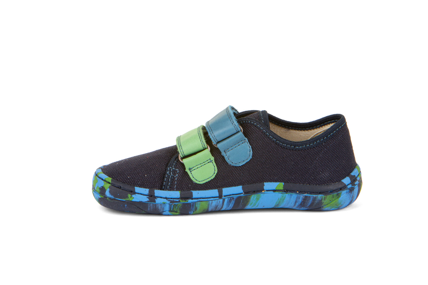 Froddo Canvas Shooes - BAREFOOT CANVAS slippers/sneakers- Blu/green