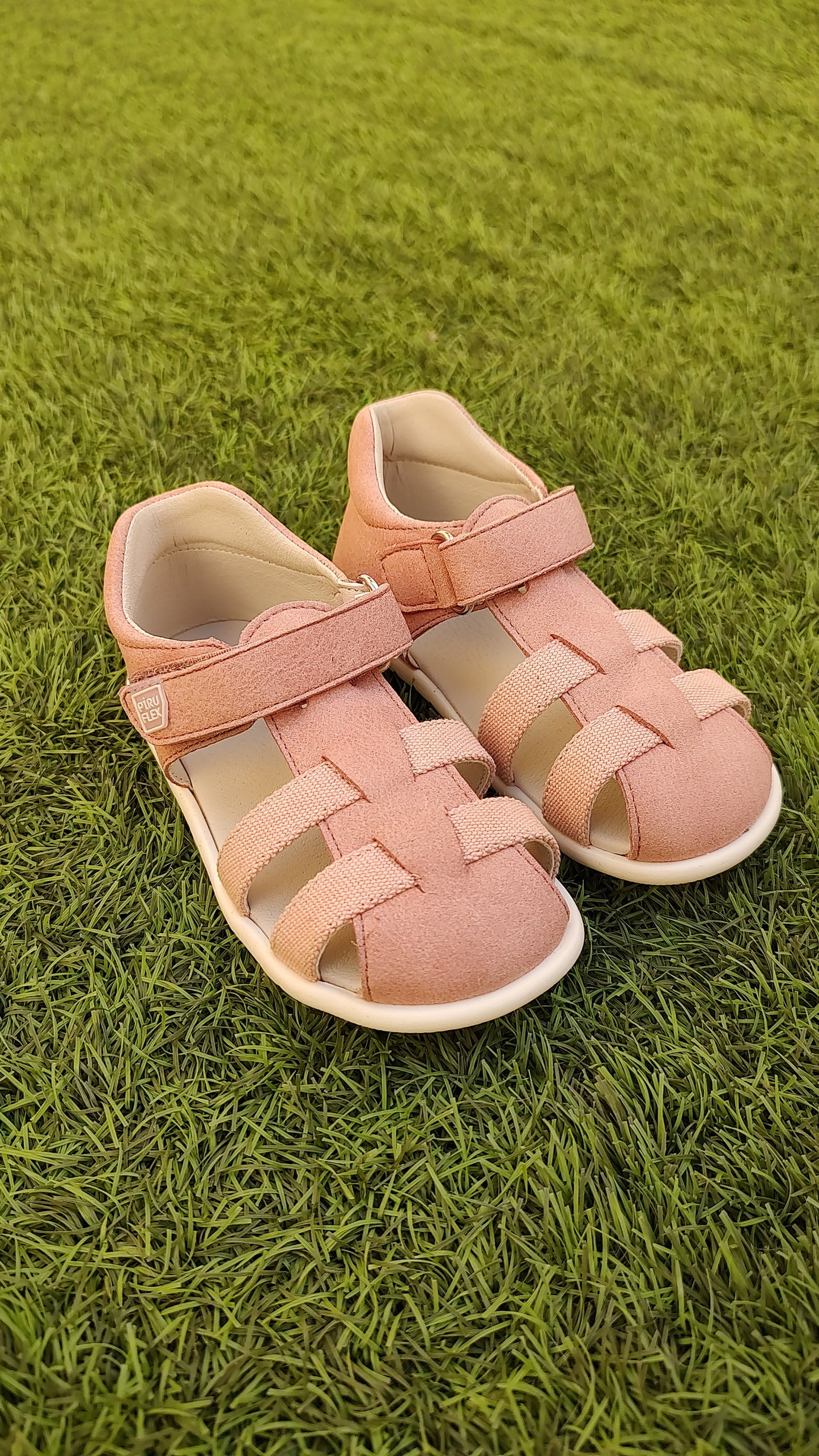 Barefoot Sandals Piruflex LEATHER SUEDE 15 ROSE LEATHER