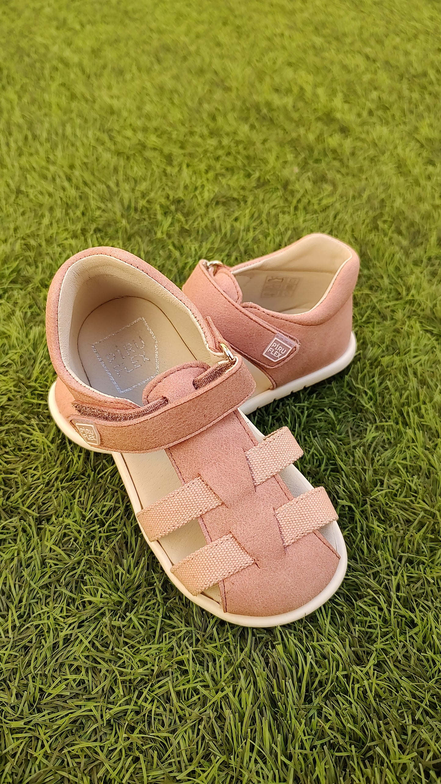 Barefoot Sandals Piruflex LEATHER SUEDE 15 ROSE LEATHER
