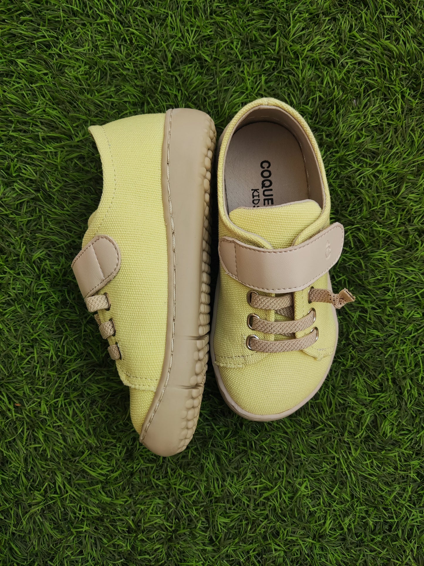 Coqueflex canvas respectful barefoot MODEL 15223 pique yellow