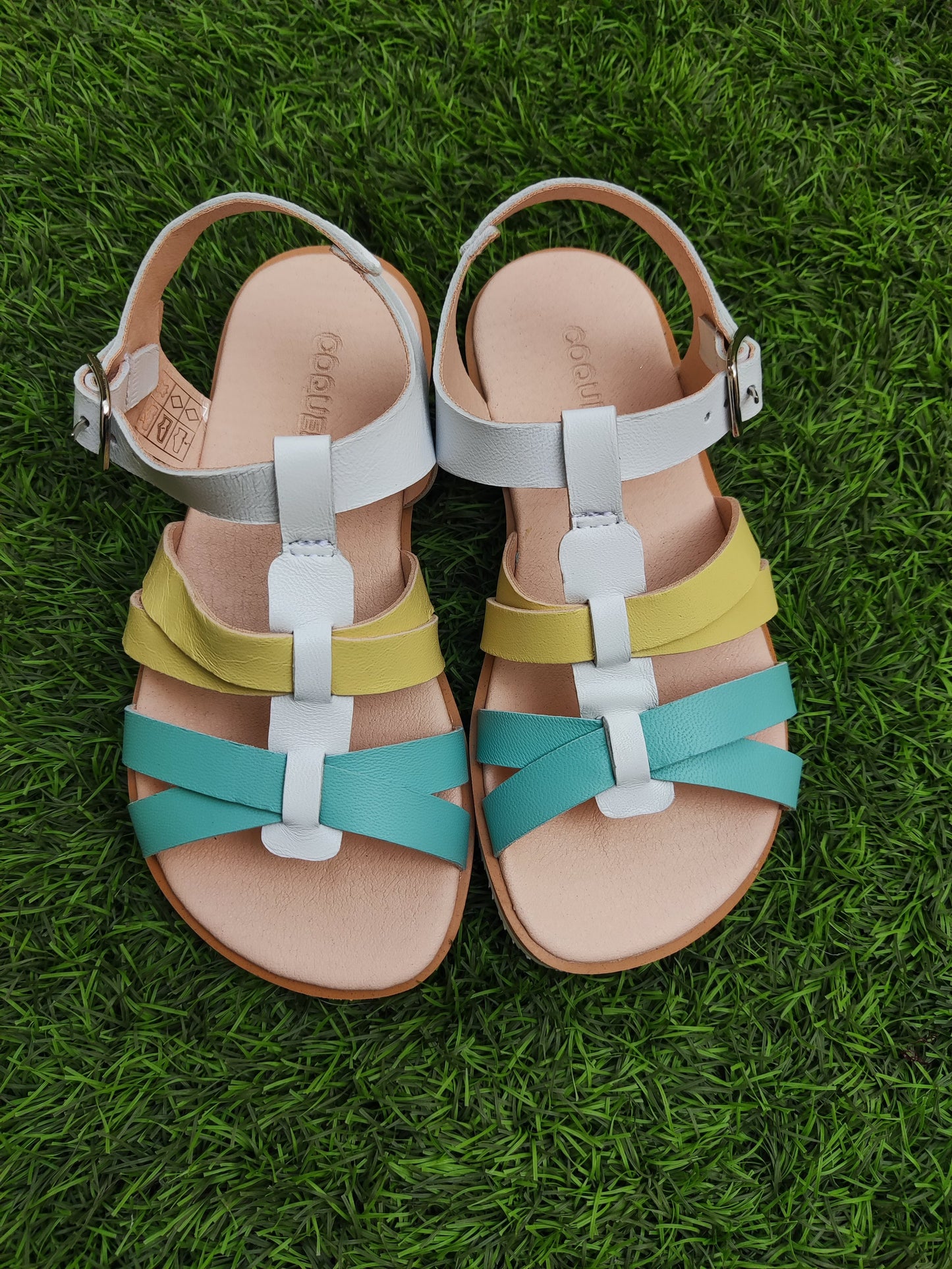 Coqueflex Sandalias 15281 Amarillo Azul
