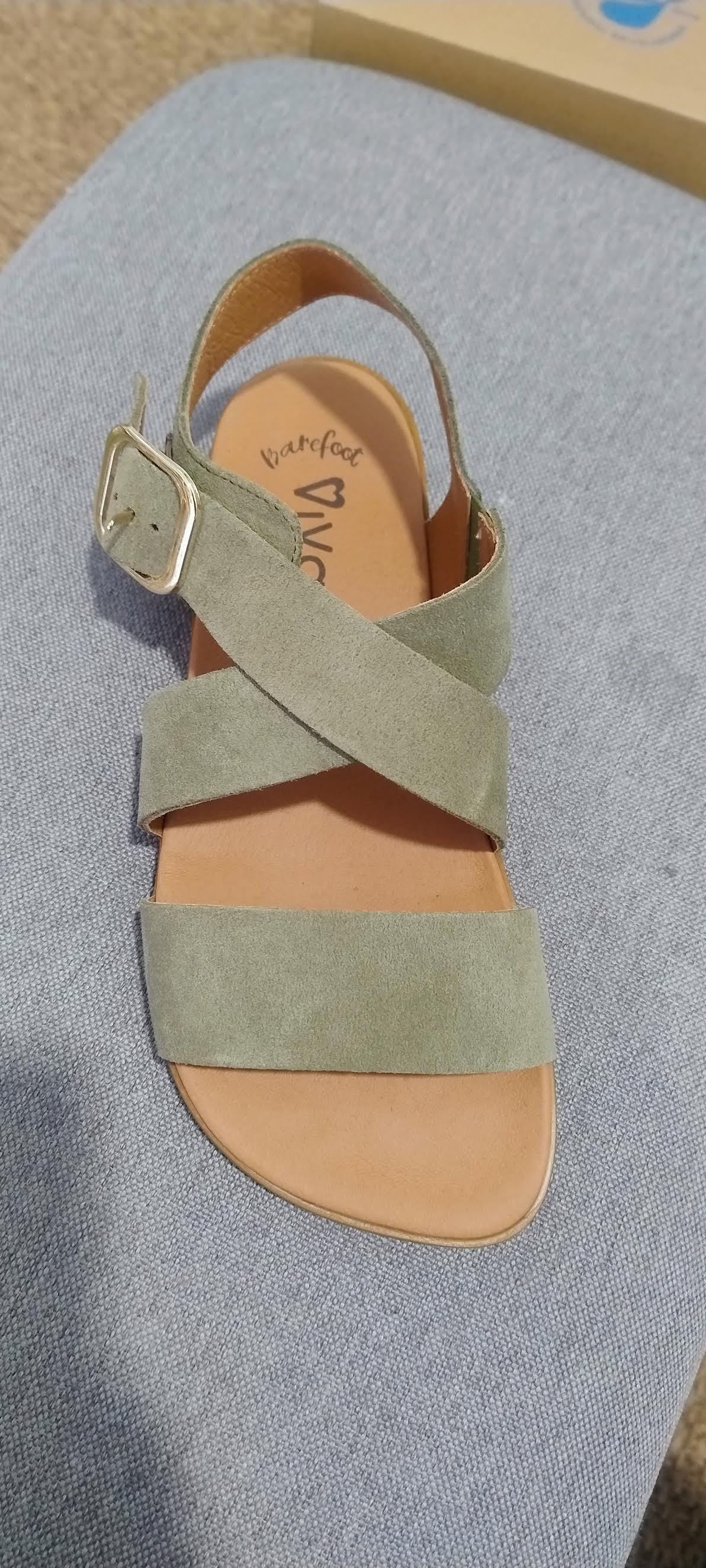 Vivant Sandalia Barefoot Lino – Serraje kaki