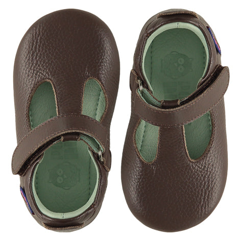 Poco Nido mighty shoes Mocha Teal Mary Jane - merceditas respetuoso café