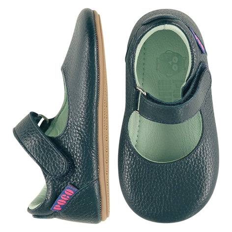 Poco Nido mighty shoes Teal Mary Jane - merceditas respetuoso verde
