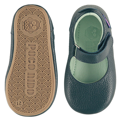Poco Nido mighty shoes Teal Mary Jane - merceditas respetuoso verde