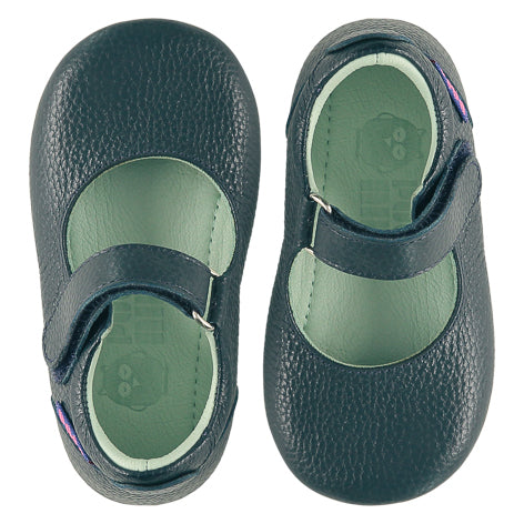 Poco Nido mighty shoes Teal Mary Jane - merceditas respetuoso verde