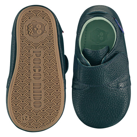 Little Nest mighty Teal strap shoes - respectful green shoes