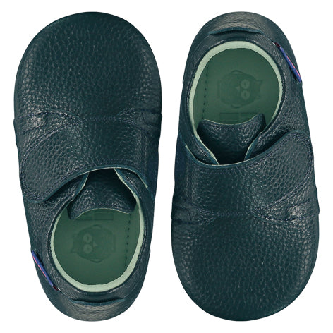 Little Nest mighty Teal strap shoes - respectful green shoes