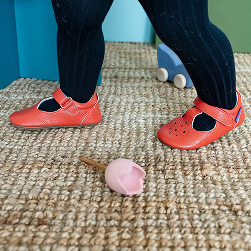 Poco Nido mighty shoes Watermelon T Bare - respectful watermelon red Mary Janes