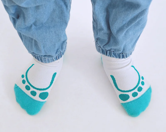 NIM Barefoot eco-friendly socks white/blue