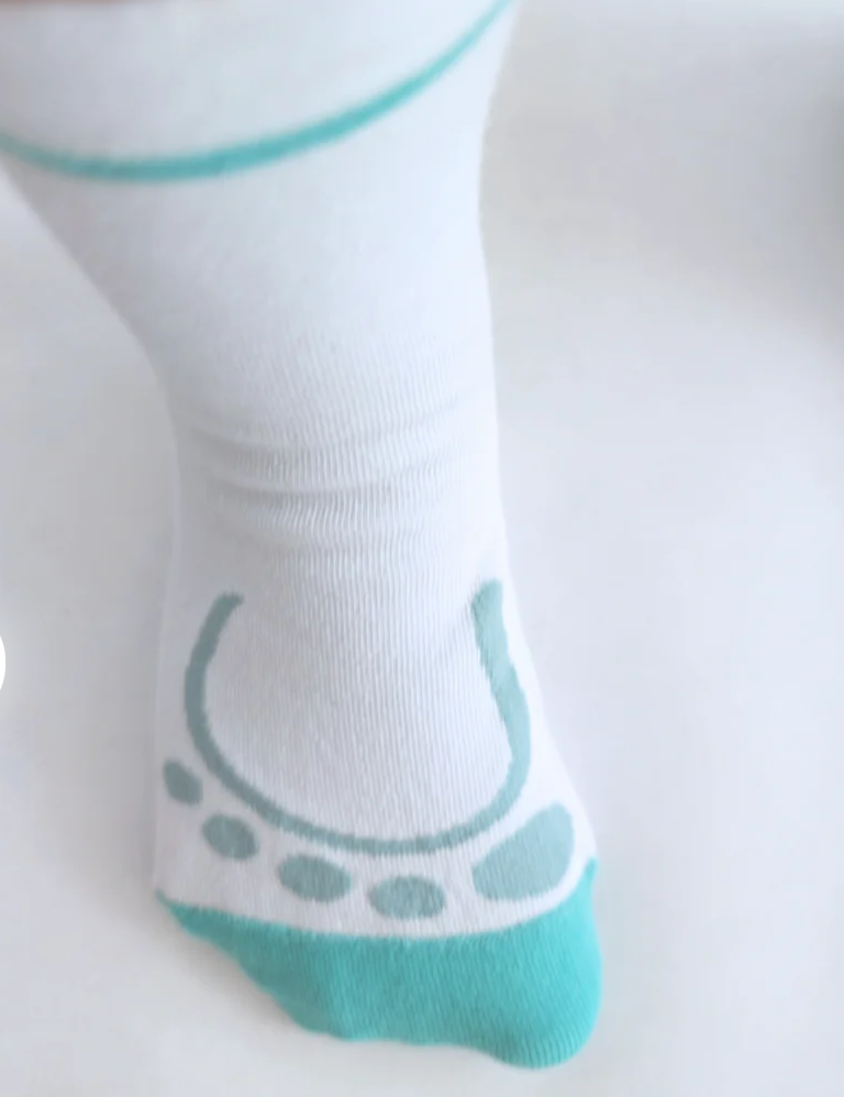 NIM Barefoot eco-friendly socks white/blue