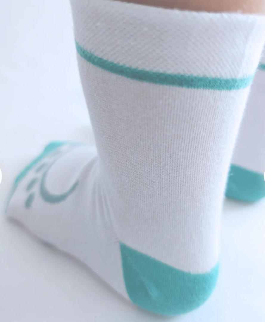 NIM Barefoot eco-friendly socks white/blue