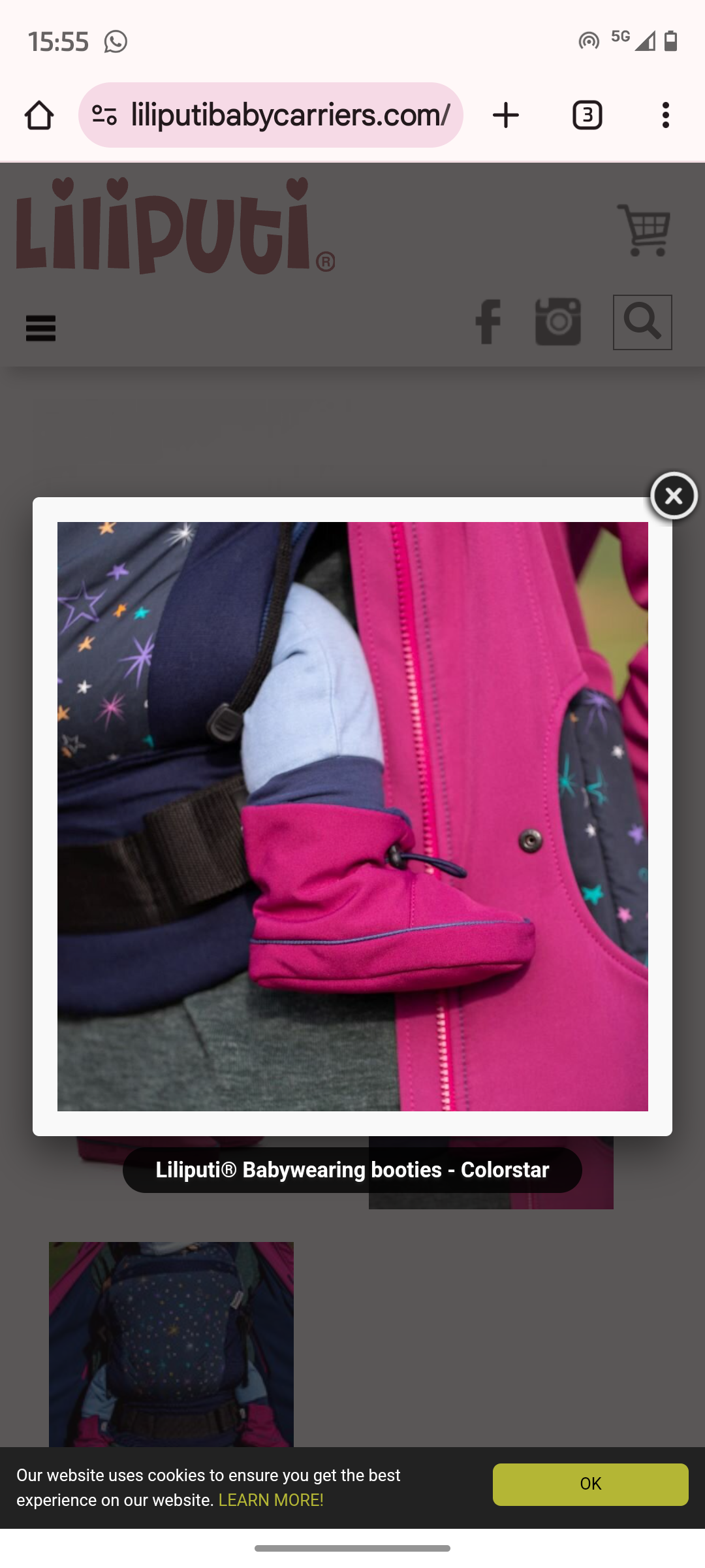 Botines de porteo - babywearing boots rosa