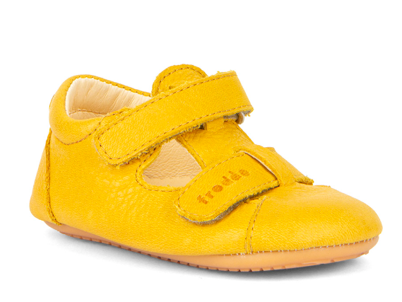 Froddo Prewalkers Yellow - Barefoot sandal/respectful first steps