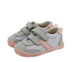 Pirufin de Piruflex Deportivo respetuoso microfibra gris rosa modelo PF174-4