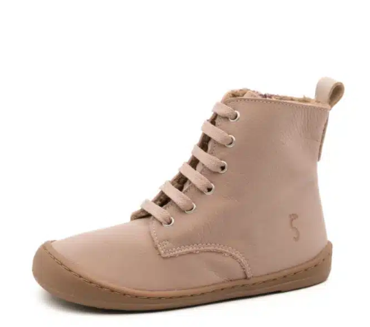 Flexinens Botín barefoot con cordón y cremallera lateral modelo 9085-R piel cerraje