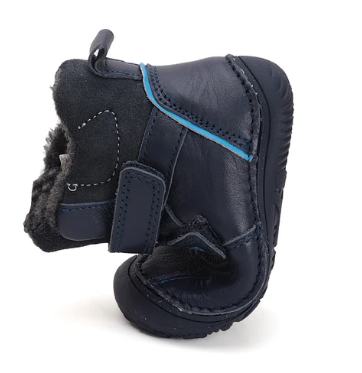 Botines barefoot respetuosos azul oscuro DD Step con forro W073-42814A