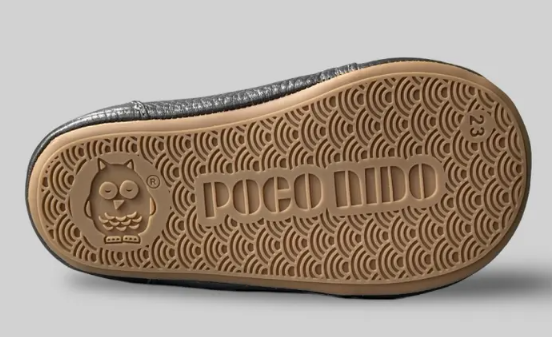 Poco Nido zapatos barefoot respetuosos oxford primeros pasos en piel gris