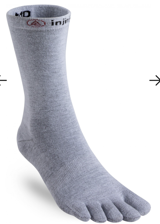 INJINJI LINER CREW Socks (Heather Gray)