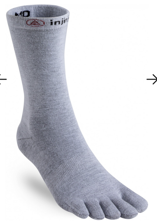 INJINJI LINER CREW Socks (Heather Gray)