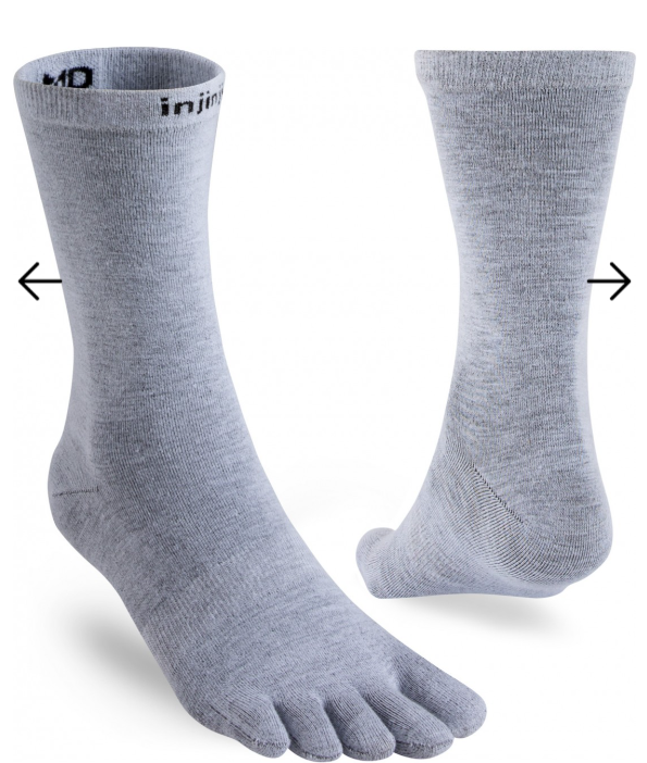 INJINJI LINER CREW Socks (Heather Gray)