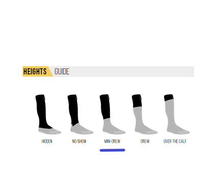 INJINJI Calcetines RUN TECHNICAL MINI-CREW (Pacific Blue)