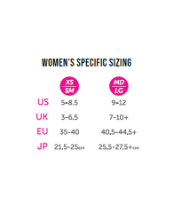 INJINJI Calcetines WOMEN'S RUN TECHNICAL MINI-CREW (Razzmatazz)