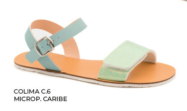 Coqueflex sandalias barefoot 1446 VERDE AQUAMARINE (Ref: Colima 6 Caribe) adulto y nño