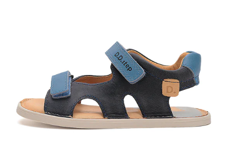 DD Step sandalias barefoot en piel Royal Blue G076-51995 (EU 26-37)