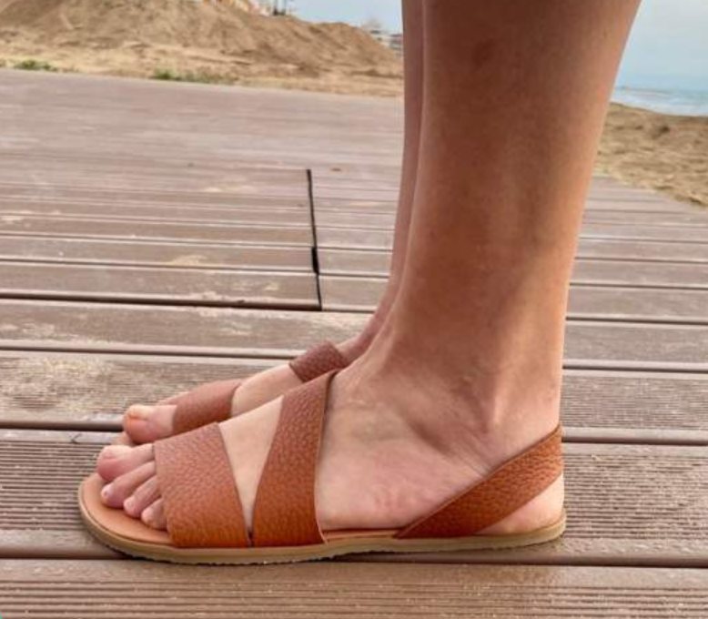 Vivant Sandalias Barefoot Mujer en Piel Rustic Cuero | Modelo Aria 9101
