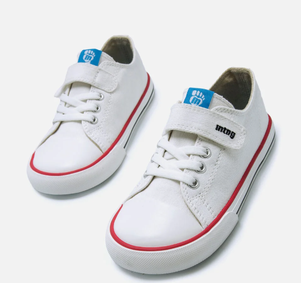Mustang free baby y niños deportivas lona blanco