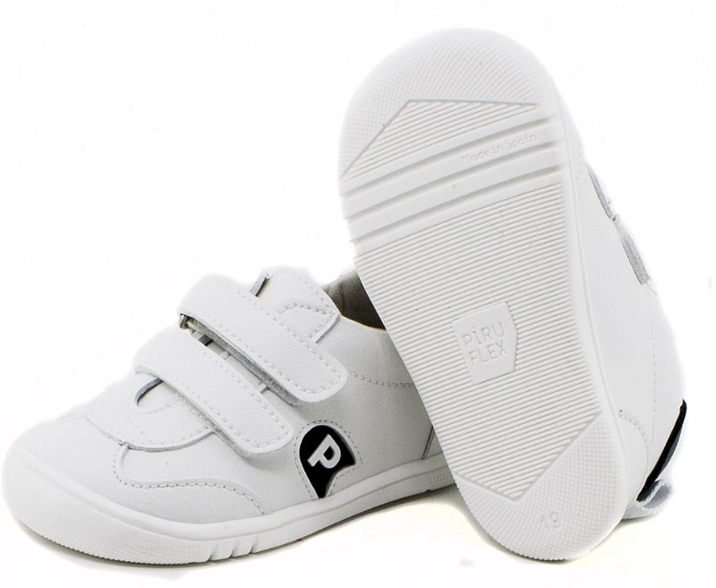 PIRUFLEX deportivo infantil respetuoso vegano blanco combinado marino PIRUFLEX