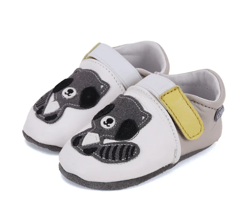 DD Step mocs respetuosos primeros pasos / zapatillas casa / guarderia modelo K1596-51788 blanco y amarillo
