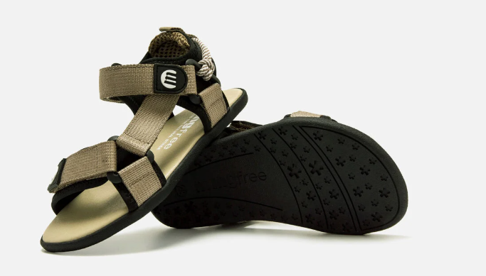 Mustang sandalias deportivas barefoot doble velcro verde nylon strap 49375
