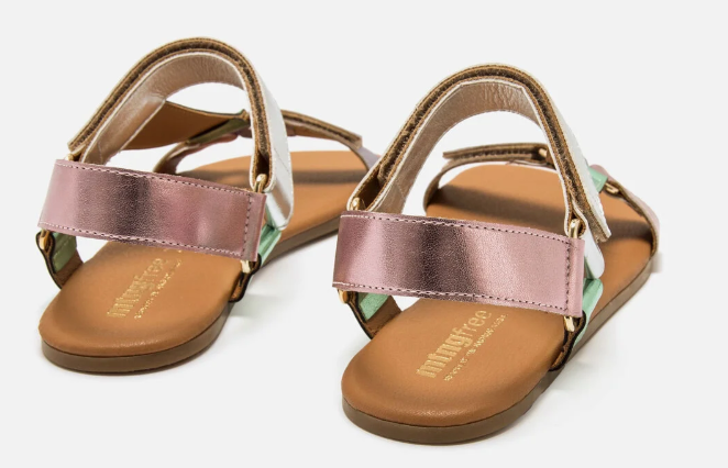 Mustang sandalias barefoot Free Cleo verde rosa