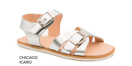 Sandalias respetuosas peques Coqueflex 15533 Chicago Icaro plata