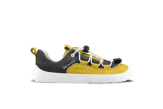 Barefoot children's sneakers Be Lenka Xplorer - Yellow & Olive Black