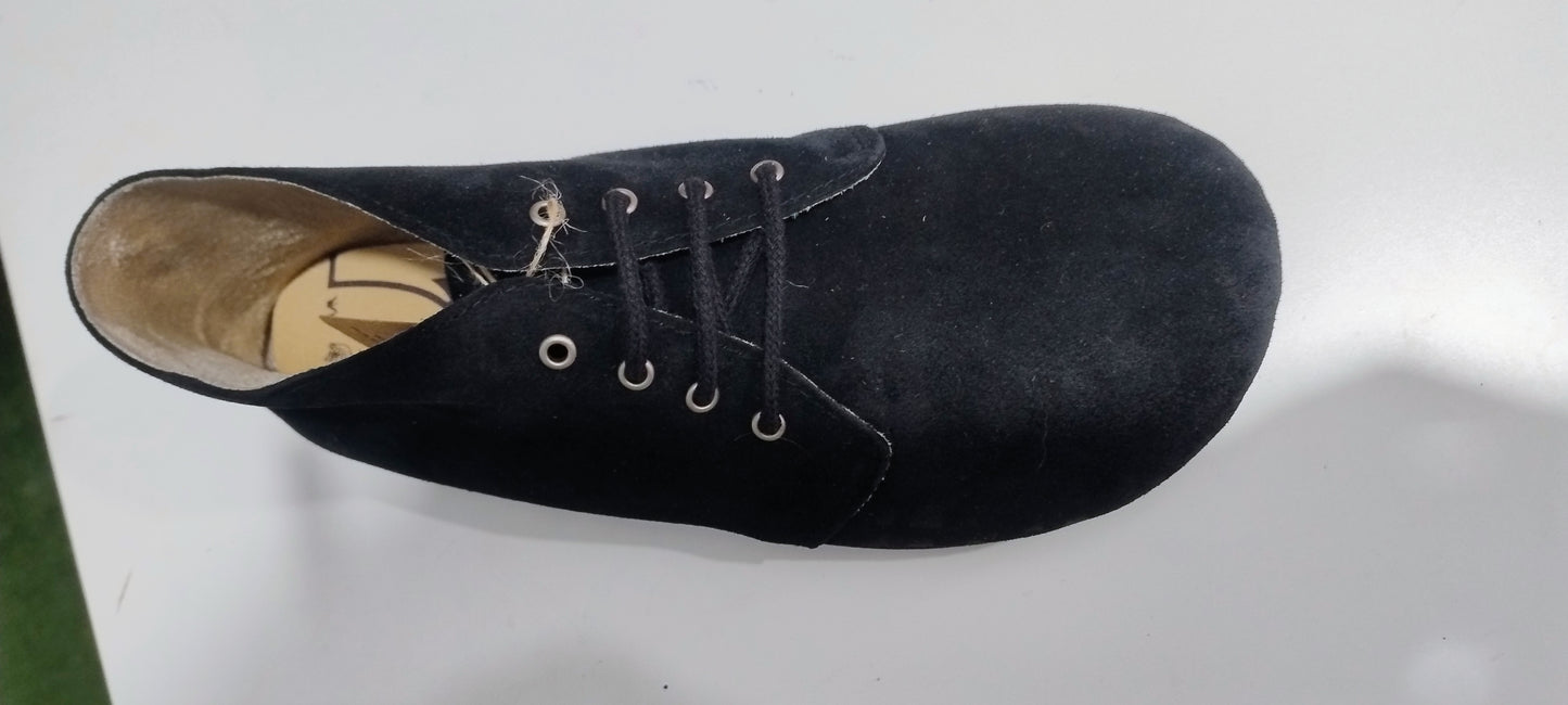 Batilas Barefoot botines barefoot serraje negro