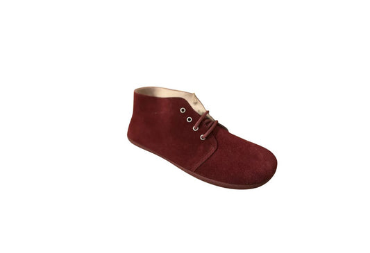 Batilas Barefoot botines barefoot  serraje burdeos