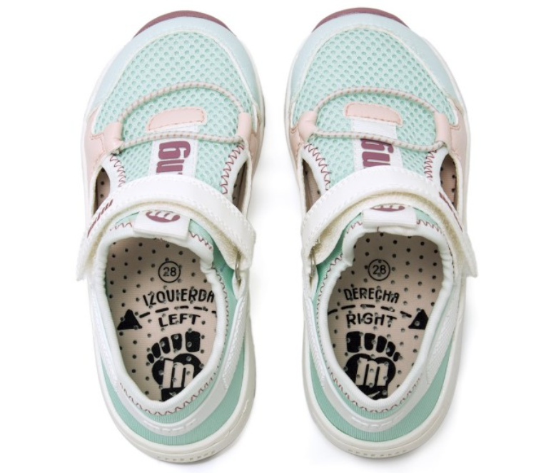 Mustang kids Free sandalias respetuosas 59577 rosa verde
