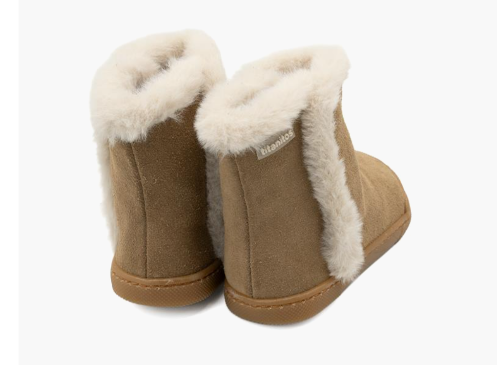 CRB540 Beatriz - Bota Niña Barefoot en Piel (Noce)