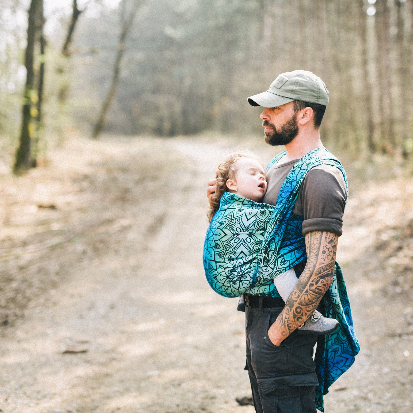 Be Lenka Mandala scarf - polar aurora