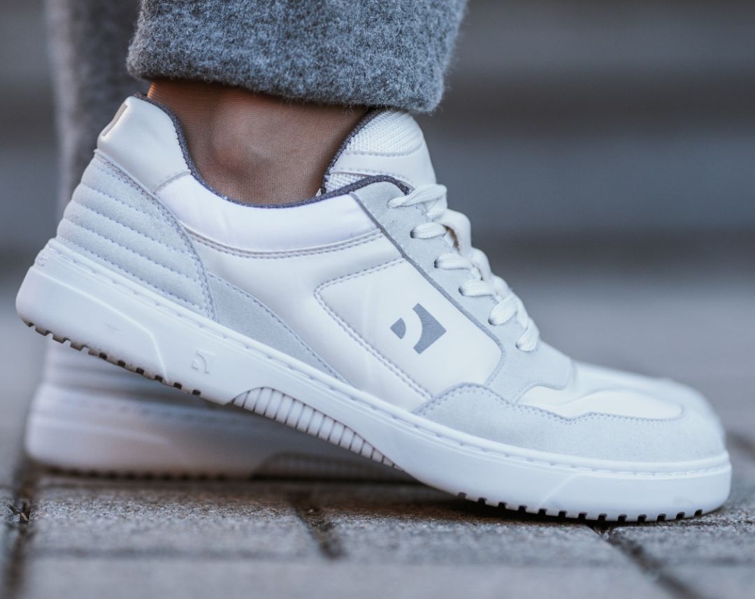 Barefoot Sneakers Barebarics - Axiom - White & Light Grey