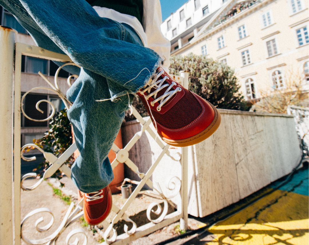 Barefoot Sneakers Barebarics - Kudos - Brick Red
