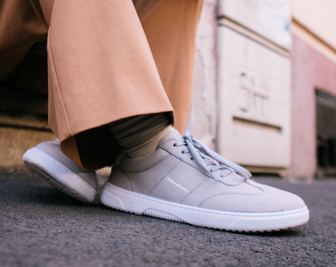 Barefoot Sneakers Barebarics - Pulsar - Gray & White