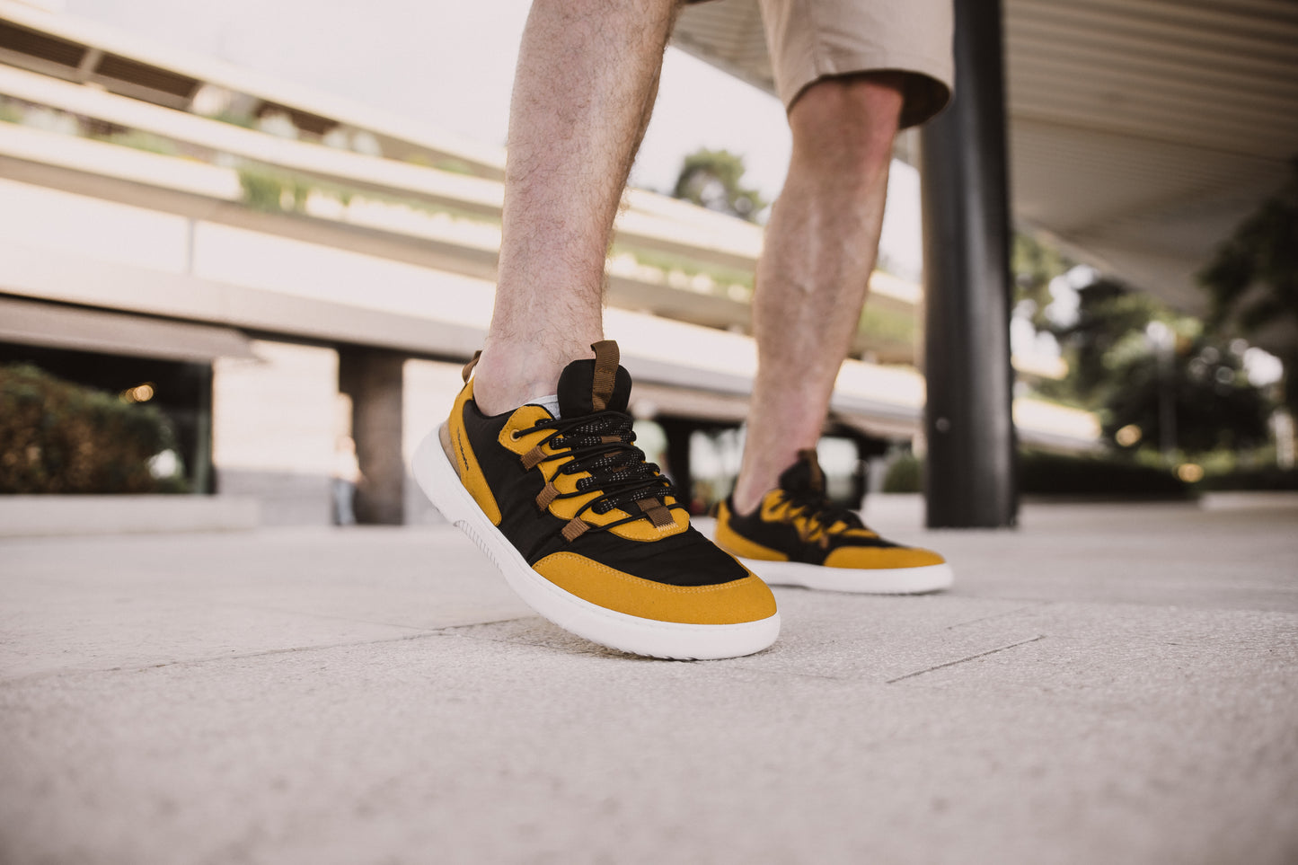 Barefoot Sneakers Barebarics - Revive - Golden Yellow & Black
