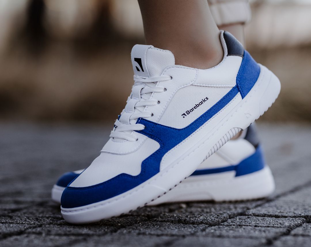 Barefoot Sneakers Barebarics - Zing - White & Blue