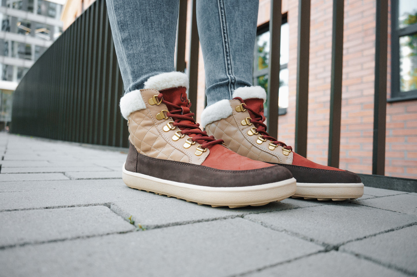 Zapatos Barefoot Be Lenka Olivia - Brown & Burgundy