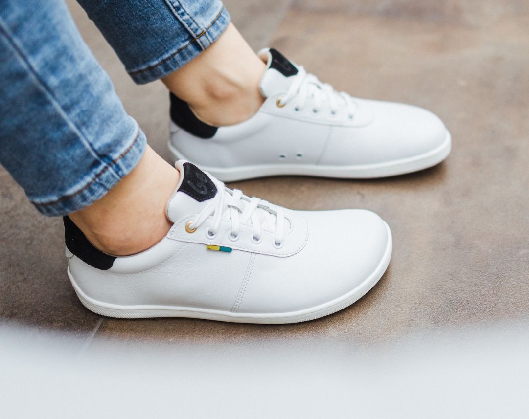 Zapatos barefoot Be Lenka Royale - White & Black