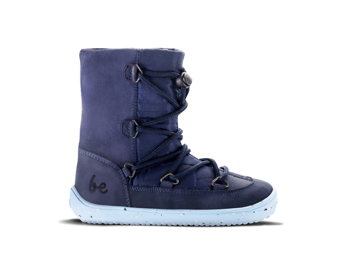 Zapatos de invierno para niño barefoot Be Lenka Snowfox Kids 2.0 - Dark & Light Blue